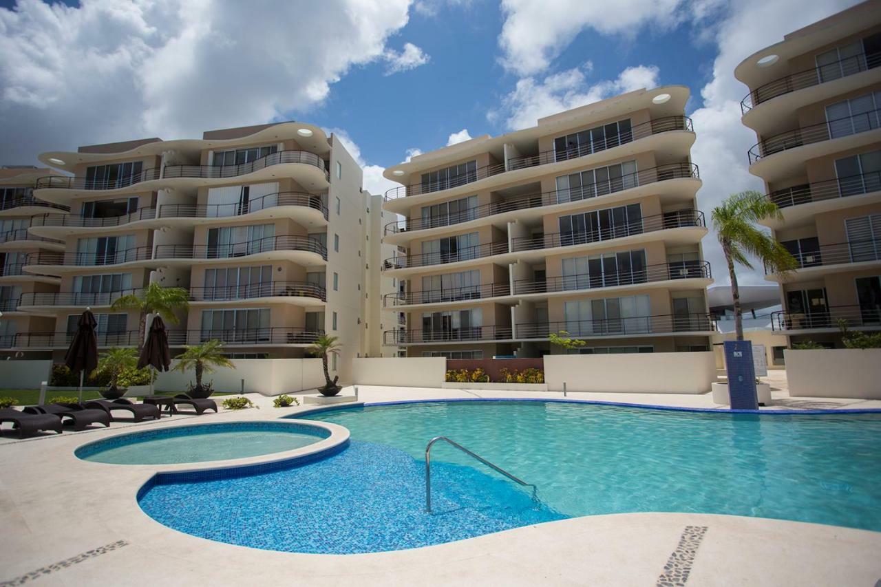 3Br Apt With Pool 坎昆 外观 照片